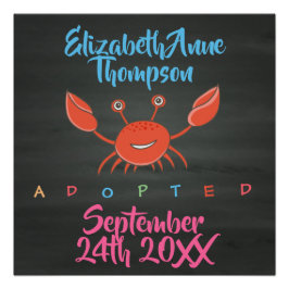 採用カニの採用 – 名前をカスタムする日 ポスター