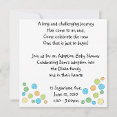 採用シャワーの招待 招待状 (裏面)