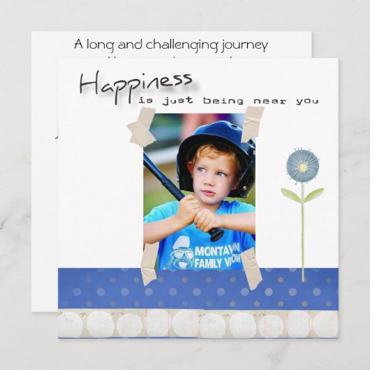 採用シャワー招待状 招待状 (正面/裏面)