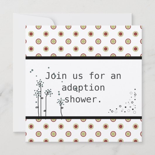 採用シャワー招待状 招待状 (正面)