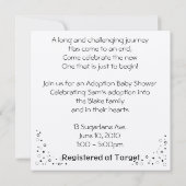 採用シャワー招待状 招待状 (裏面)