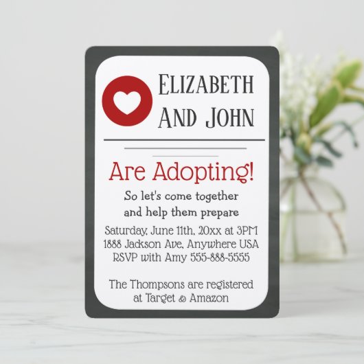 採用シャワー赤と黒の黒板の侵入 招待状 (スタンド正面)