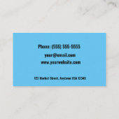 採用スタイリッシュ名刺 名刺 (裏面)