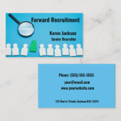 採用スタイリッシュ名刺 名刺 (正面/裏面)