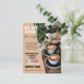 採用スタッフBUSINESSカスタムロゴチラシPoster ポストカード (スタンド正面)