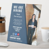 採用スタッフBUSINESSカスタムロゴチラシPoster 台座サイン (インサイチュ)