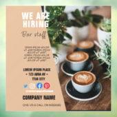 採用スタッフBUSINESSカスタムロゴチラシPoster Ped ウィンドウサイン (シート3)