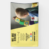 採用スタッフBUSINESSカスタムロゴチラシPoster Ped 横断幕 (縦)