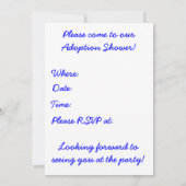 採用ツリーのシャワーへの招待 招待状 (裏面)