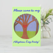 採用ツリーの導入日のパーティの招待状 招待状 (スタンド正面)