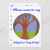 採用ツリーの導入日のパーティの招待状 招待状 (正面/裏面)