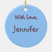 採用ツリー セラミックオーナメント (裏面)