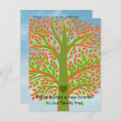 採用ツリー 招待状 (正面/裏面)