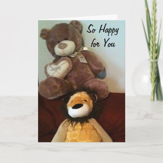 採用ニュースを嬉しく思う カード (正面)