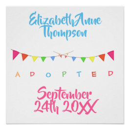 採用バナーの採用 – 名前をカスタムする日 ポスター