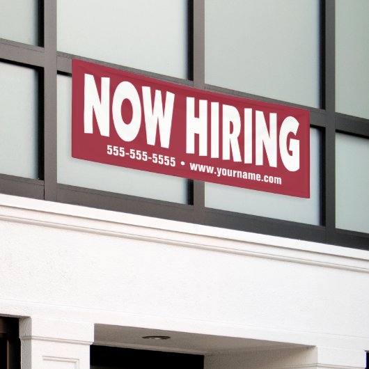 採用バナー 横断幕 (ビルの外側)