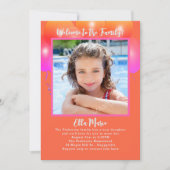 採用パーティー娘フォトバルーン招待状 招待状 (正面)