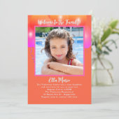 採用パーティー娘フォトバルーン招待状 招待状 (スタンド正面)