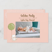 採用パーティー「Gotcha」パーティーによる少女の個人設定 招待状 (正面/裏面)