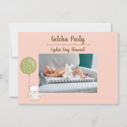 採用パーティー「Gotcha」パーティーによる少女の個人設定 招待状 (正面)