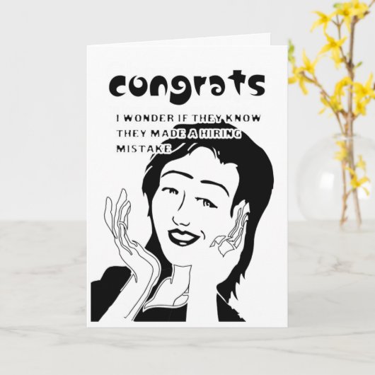 採用ミス カード (黄色い花)