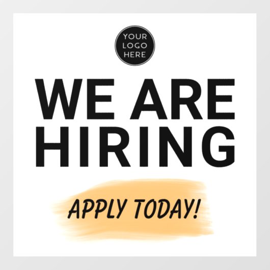 採用中！今日から応募しよう ビジネス窓用シール ウィンドウサイン (シート)