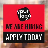 採用中 本日応募受付中 業務 ブランド オーダーロゴ ウィンドウサイン (シート2)