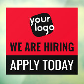 採用中 本日応募受付中 業務 ブランド オーダーロゴ ウィンドウサイン (シート3)