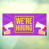 採用中！紫黄色鮮やかなカラー ウィンドウサイン (シート3)