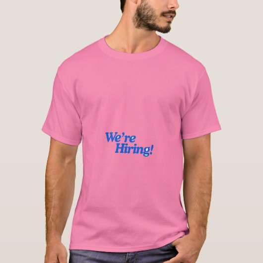 採用中 Tシャツ | おもしろい求人引用符 | R (正面)