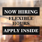 採用募集中 ビジネス 従業員募集 スタッフ募集 ウィンドウサイン (シート2)