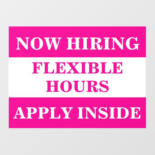 採用募集中!事業雇用スタッフ募集 ウィンドウサイン (シート)