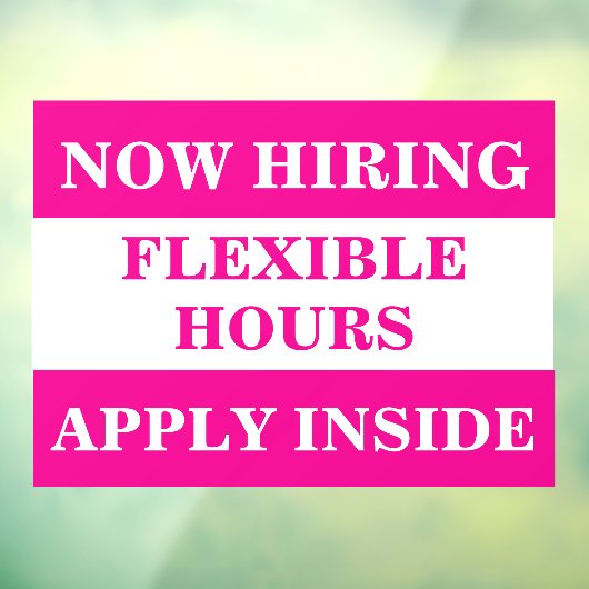 採用募集中!事業雇用スタッフ募集 ウィンドウサイン (シート3)