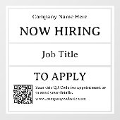 採用募集中！店舗スタッフ募集 ウィンドウサイン (シート)