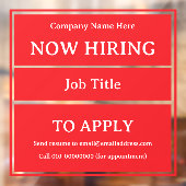 採用募集中 店舗 ビジネス 欠員 ウィンドウサイン (シート2)