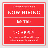 採用募集中 店舗 ビジネス 欠員 ウィンドウサイン (シート)