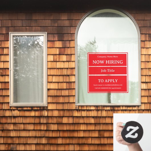 採用募集中 店舗 ビジネス 欠員 ウィンドウサイン (ホームウィンドウ)