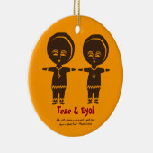 採用愛兄弟姉妹の写真のオーナメント セラミックオーナメント (右)