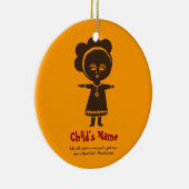 採用愛女の子の写真のオーナメント セラミックオーナメント (右)