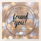 採用懇親会 ガラスコースター (正面)