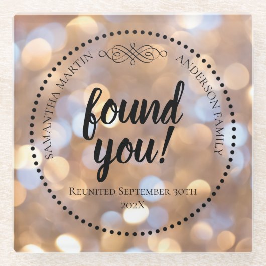 採用懇親会 ガラスコースター (正面)