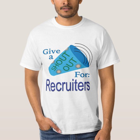 採用担当者に声を掛ける Tシャツ (正面)