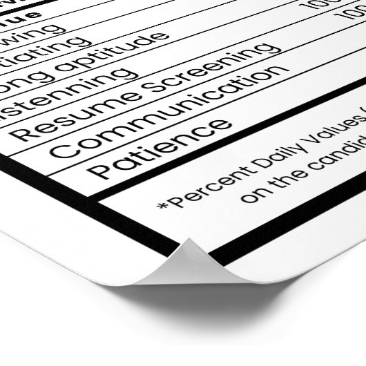 採用担当者の人事マネージャ ポスター (角)