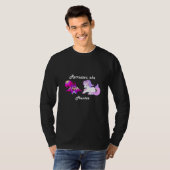 採用担当者 パープル スクワール ユニコーン ハンター Tシャツ (正面フル)