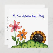 採用日のパーティの招待状 招待状 (正面/裏面)