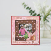 採用日のパーティの招待状 招待状 (スタンド正面)