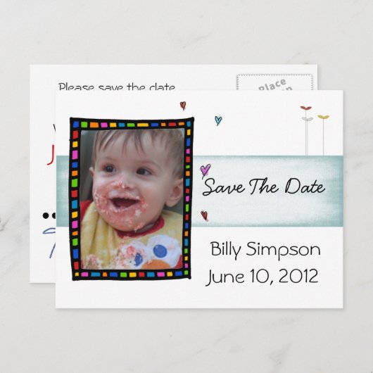 採用日はがきを保存する 案内ポストカード (正面/裏面)