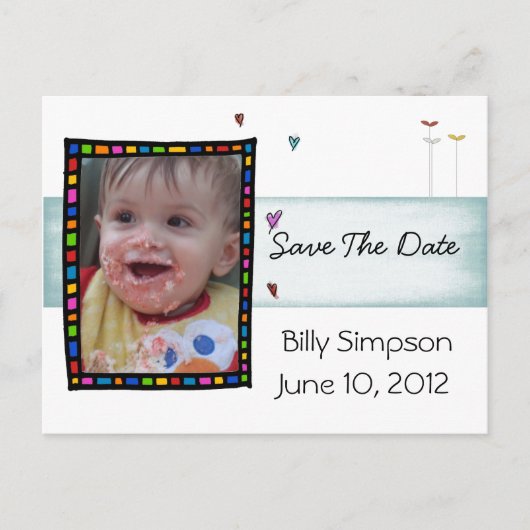 採用日はがきを保存する 案内ポストカード (正面)