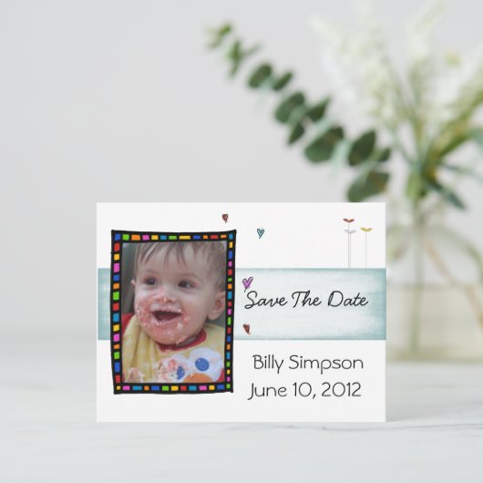 採用日はがきを保存する 案内ポストカード (スタンド正面)