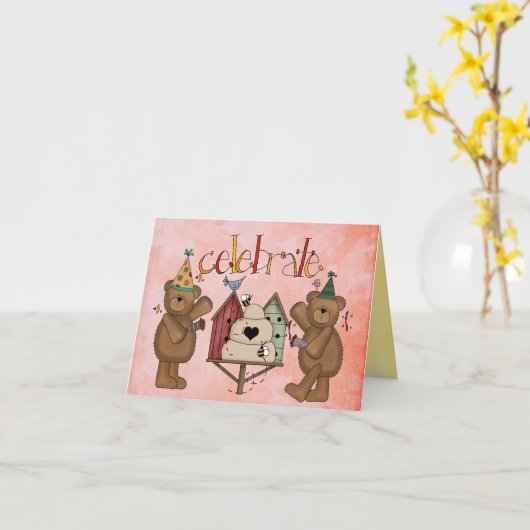 採用日カード カード (黄色い花)